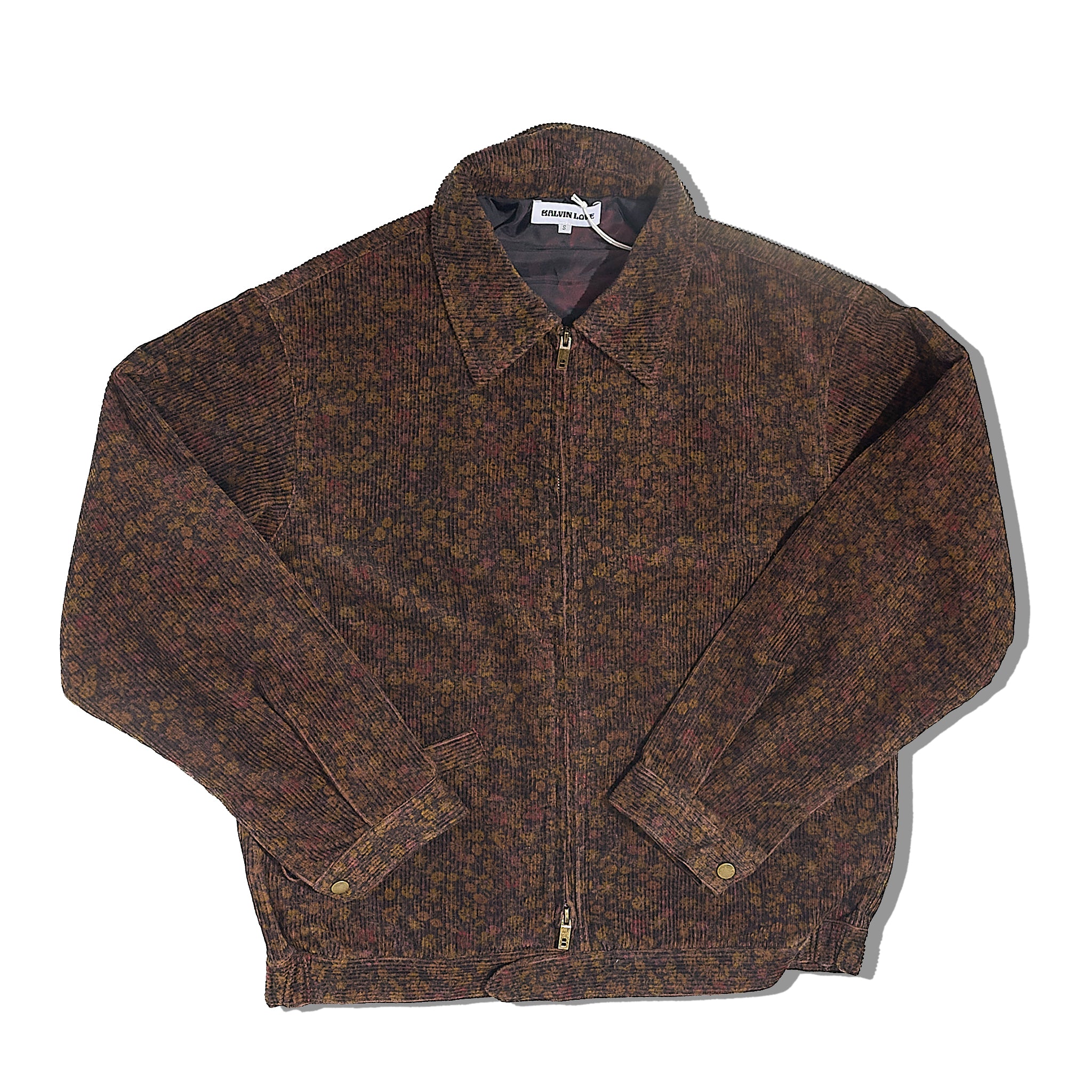 The Floral Corduroy Harrington Bomber