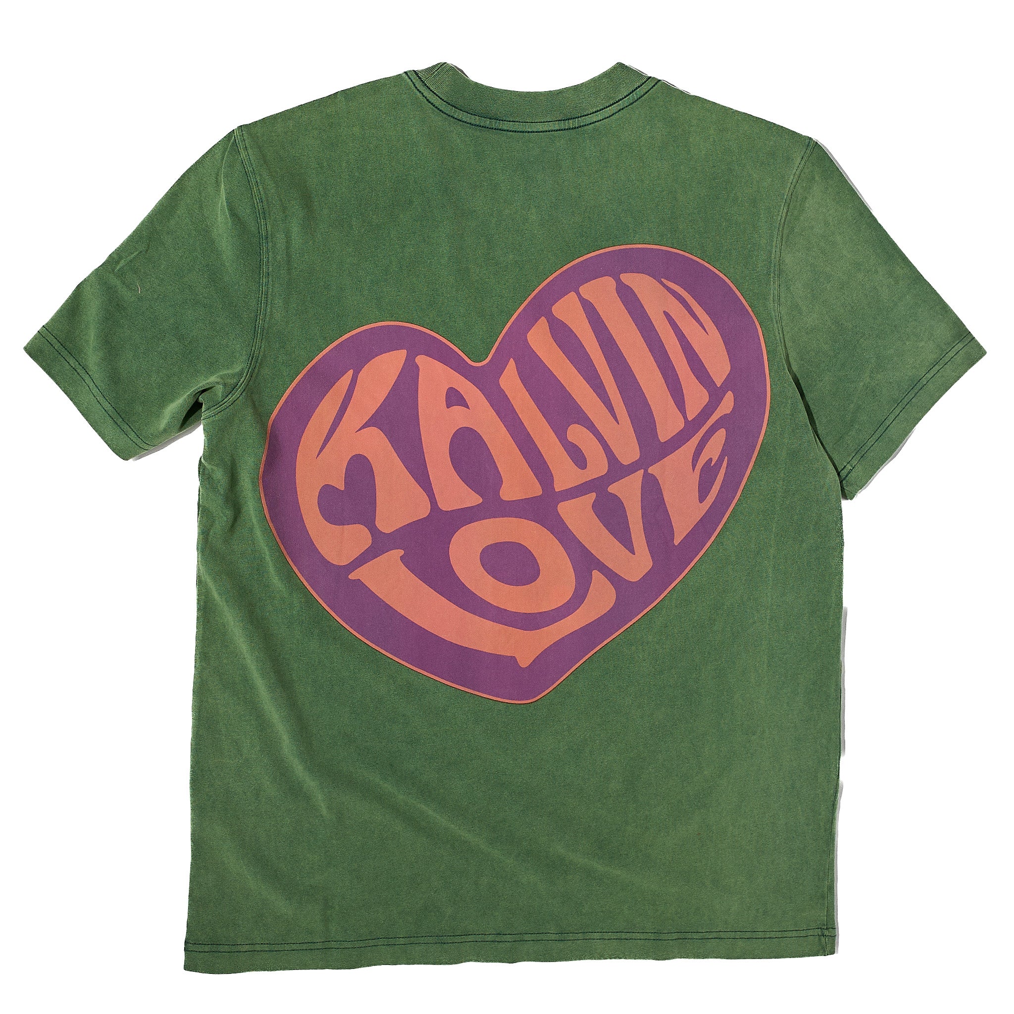 Groovy Logo Heart - Purple On Green