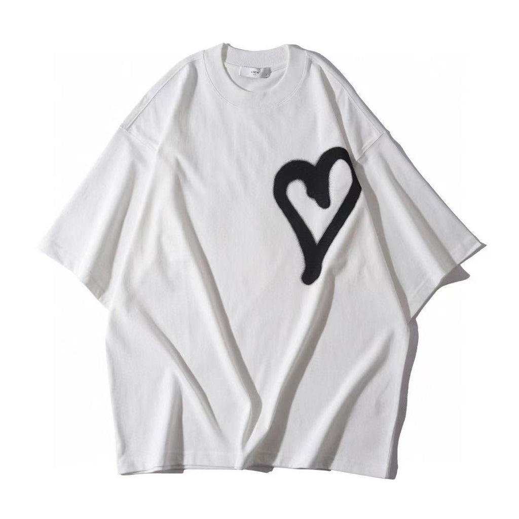 Graffiti Heart Oversized Tee