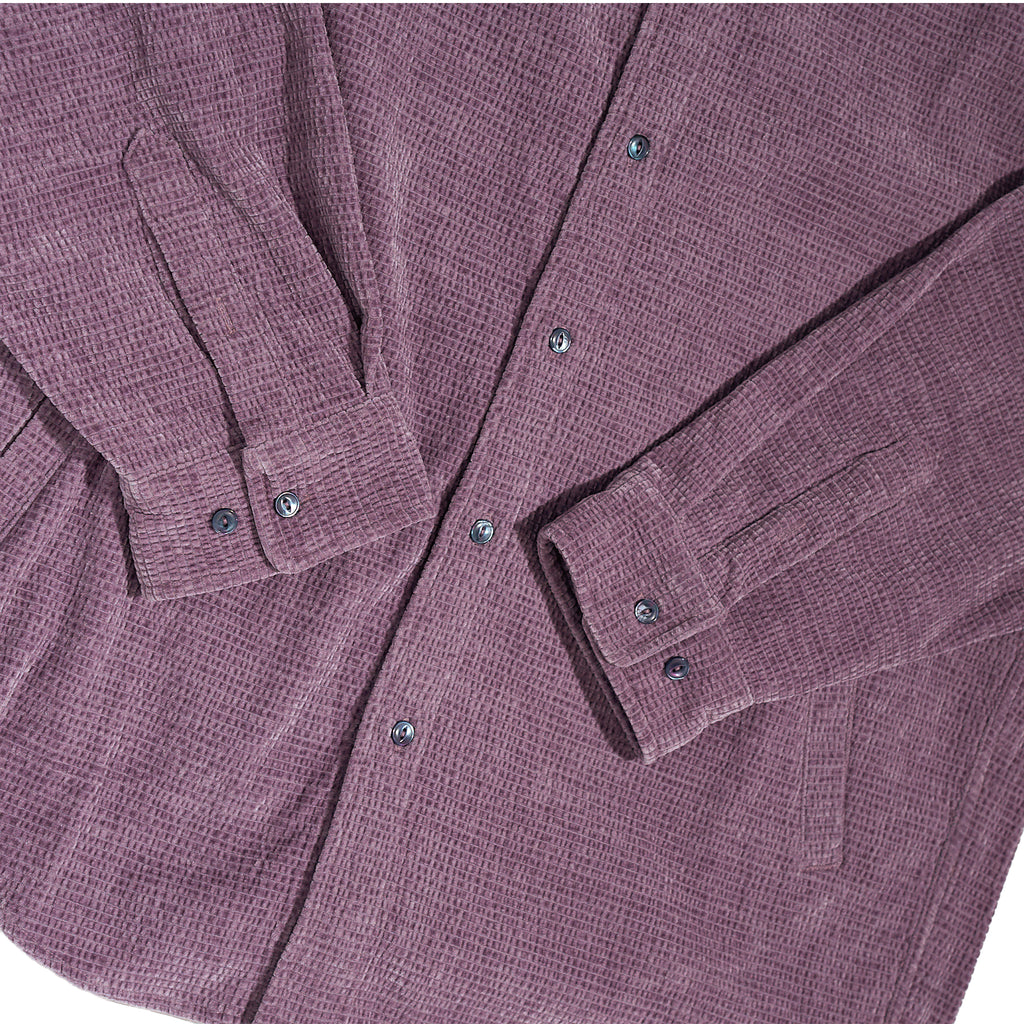The Waffle-Knit Corduroy Shirt Jacket
