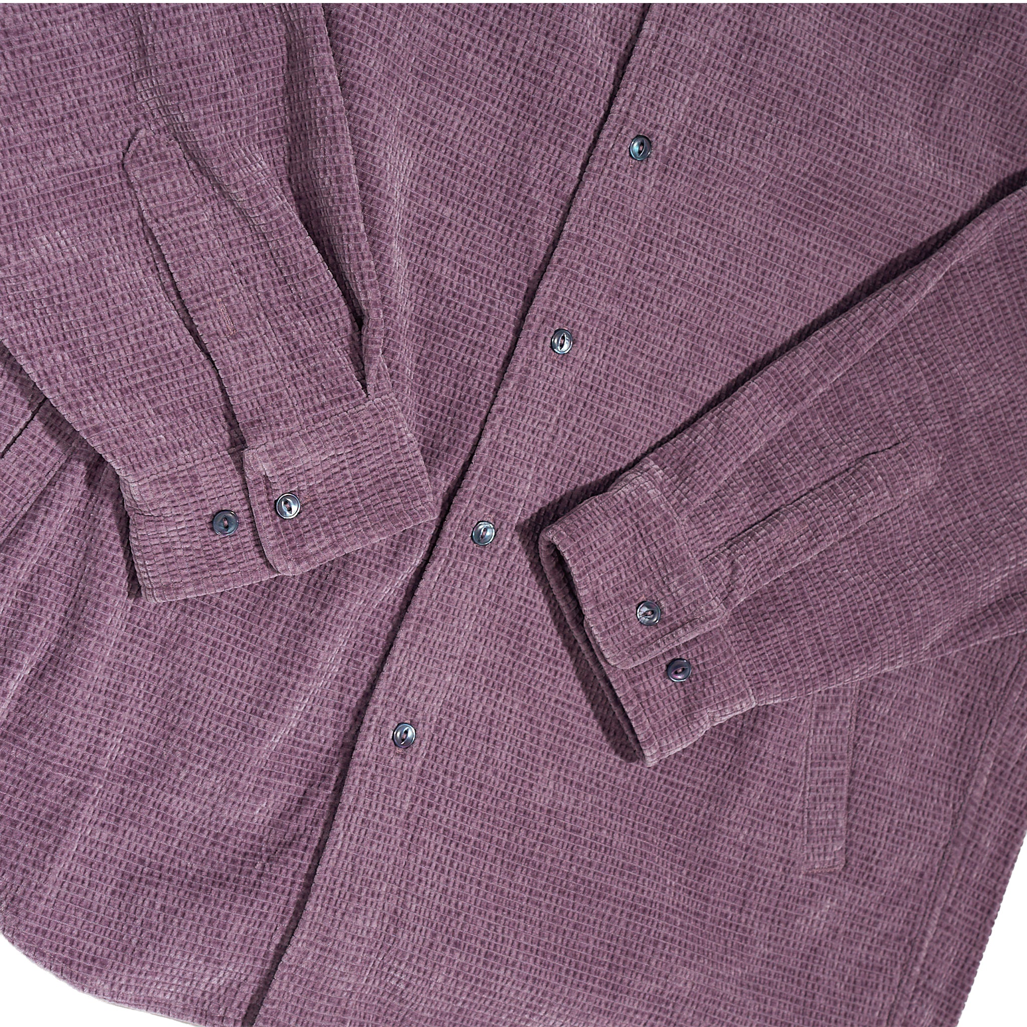 The Waffle-Knit Corduroy Shirt Jacket