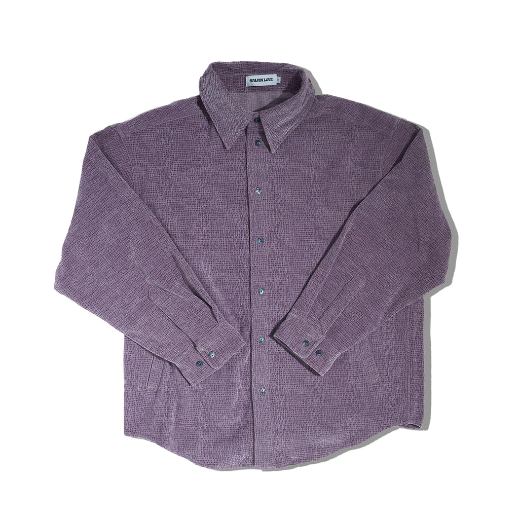 The Waffle-Knit Corduroy Shirt Jacket