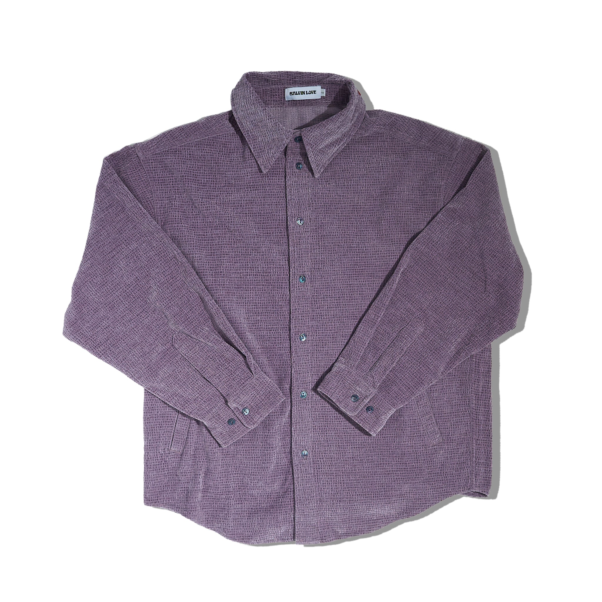 The Waffle-Knit Corduroy Shirt Jacket