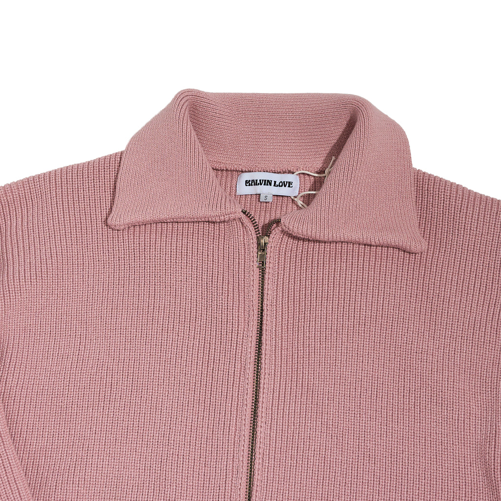 The Heavyweight Knit Zip-Front Cardigan