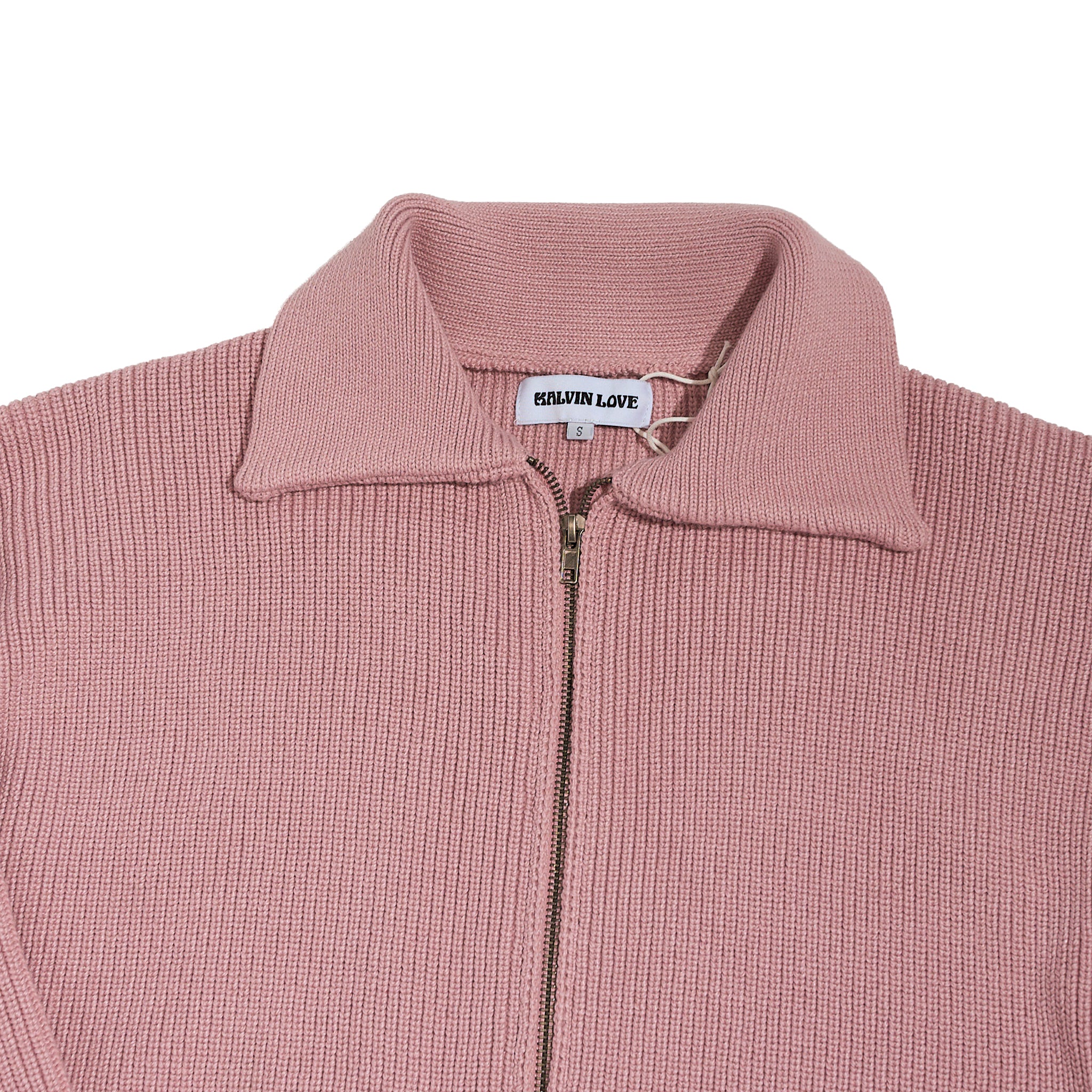 The Heavyweight Knit Zip-Front Cardigan