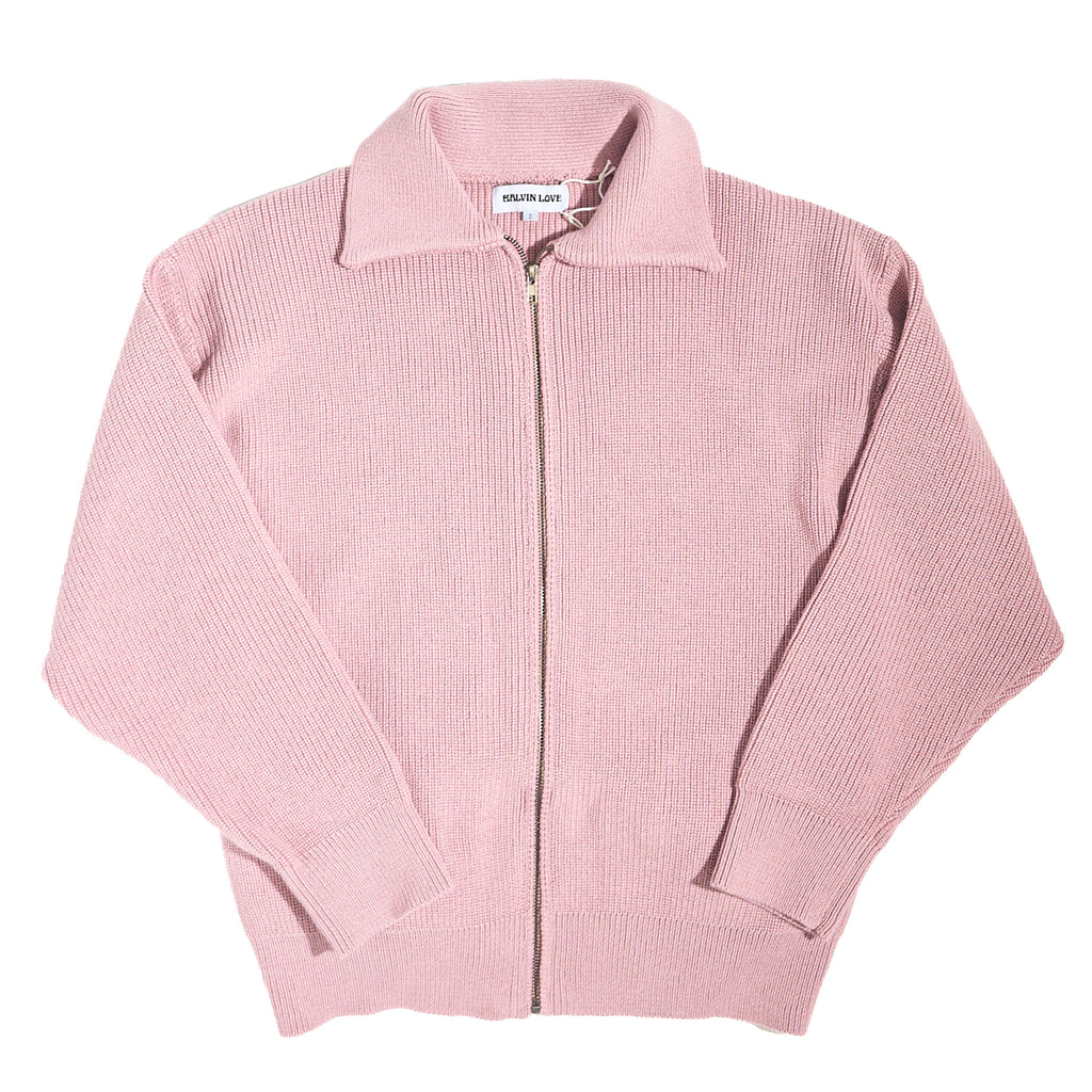 Mauve Zip Up Cardigan