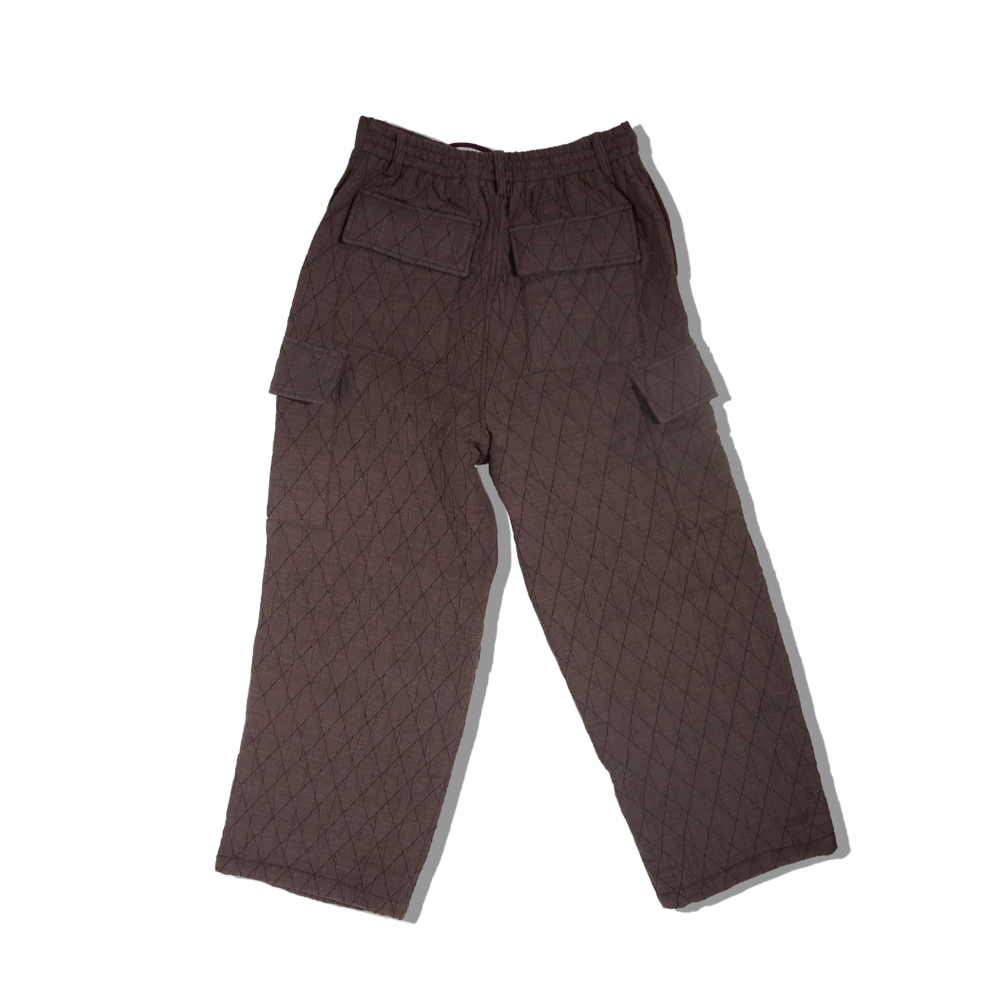 The Diamond-Quilted Cargo Trouser