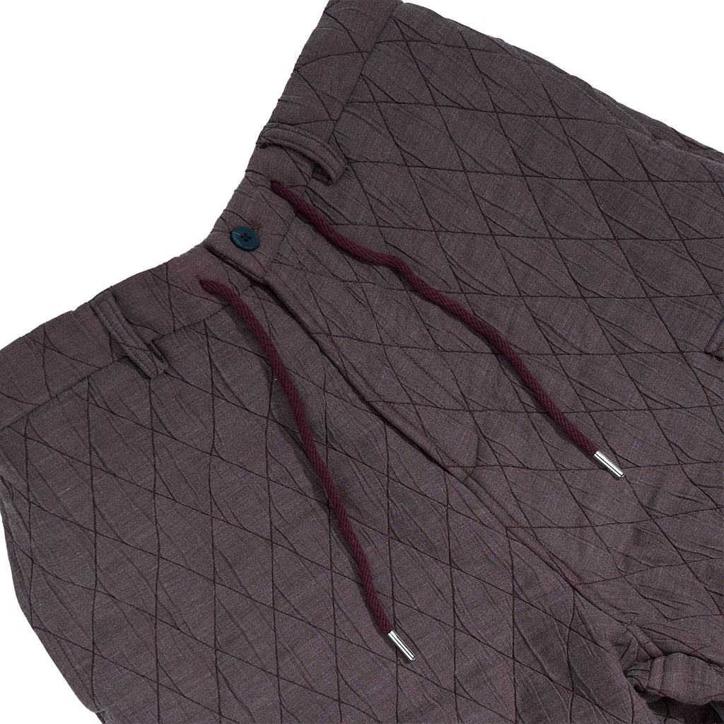 The Diamond-Quilted Cargo Trouser