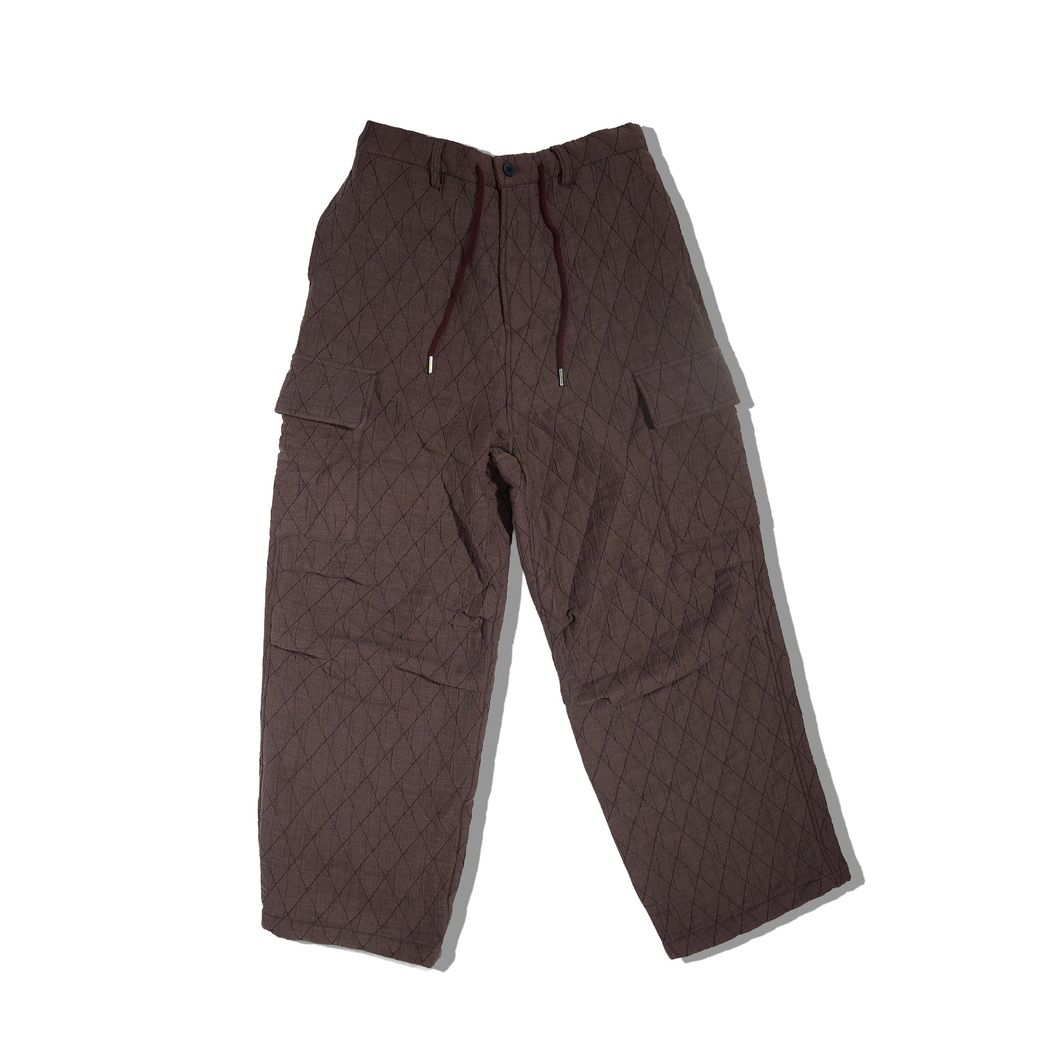 The Diamond-Quilted Cargo Trouser