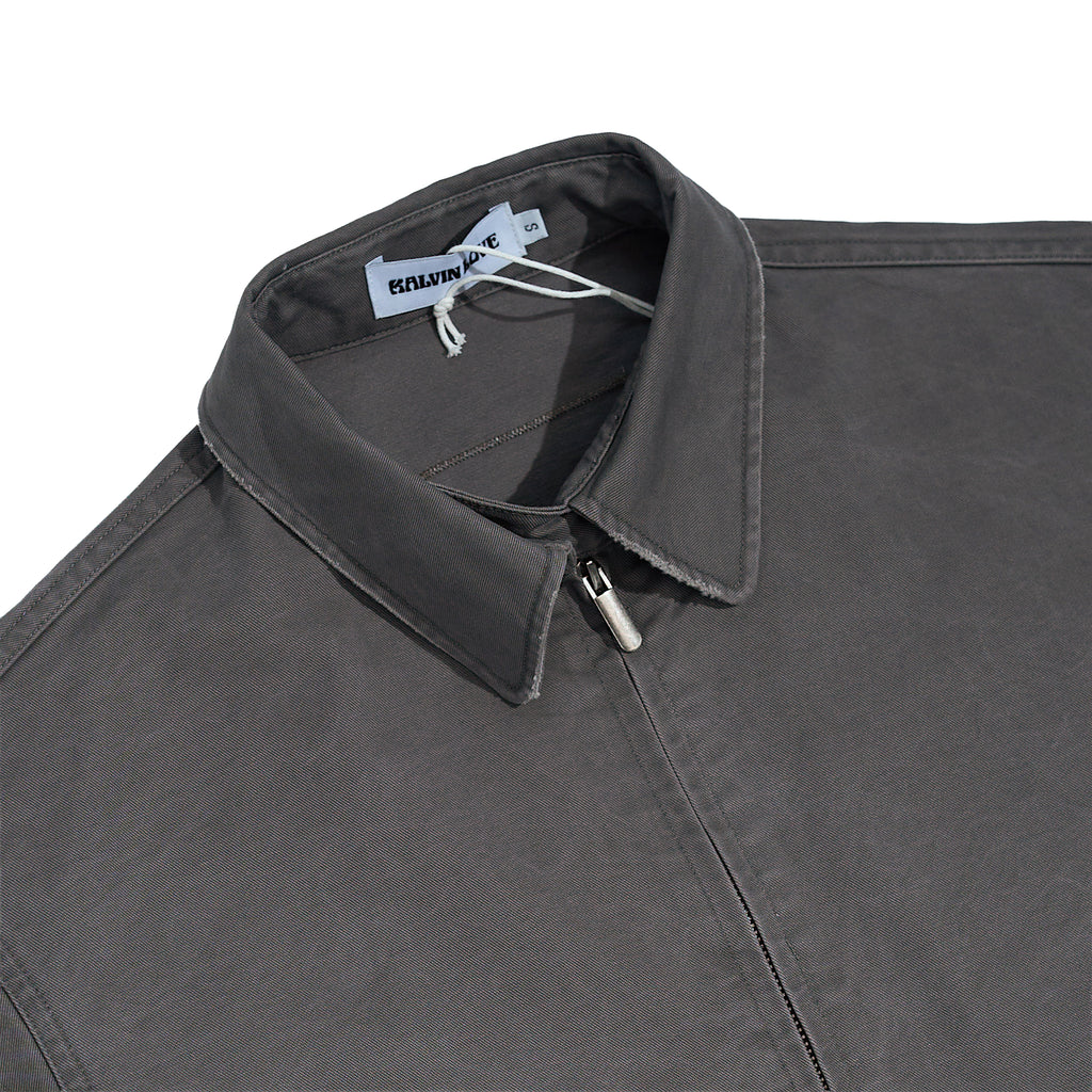 The Embroidered Garment-Dyed Harrington Jacket