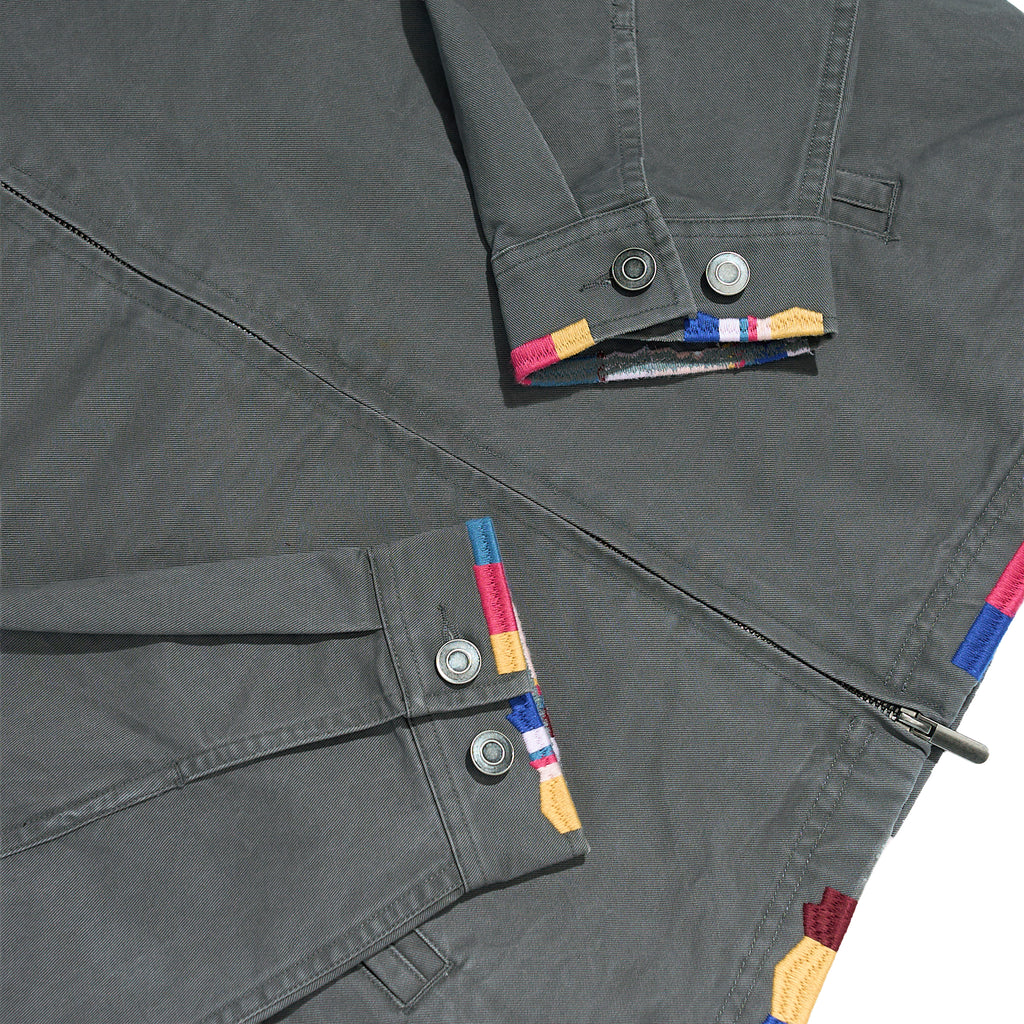 The Embroidered Garment-Dyed Harrington Jacket