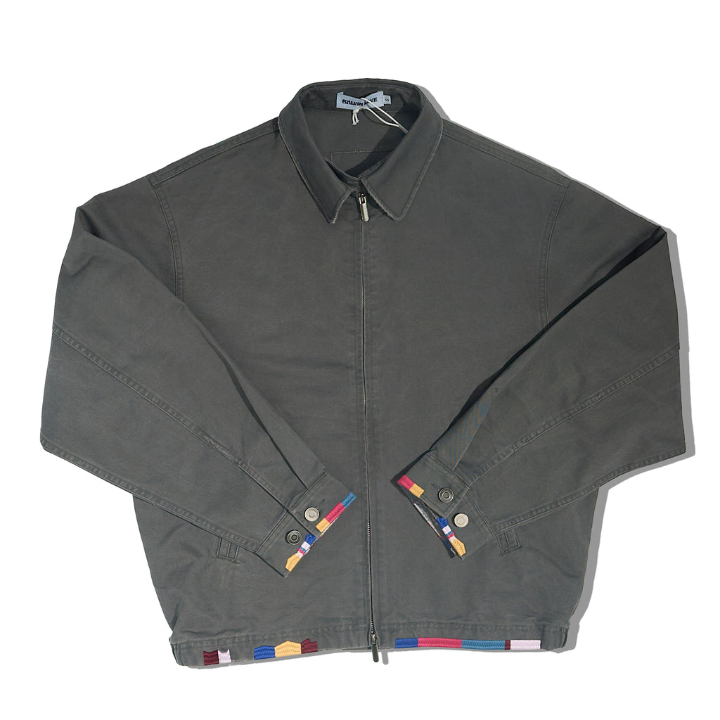 The Embroidered Garment-Dyed Harrington Jacket